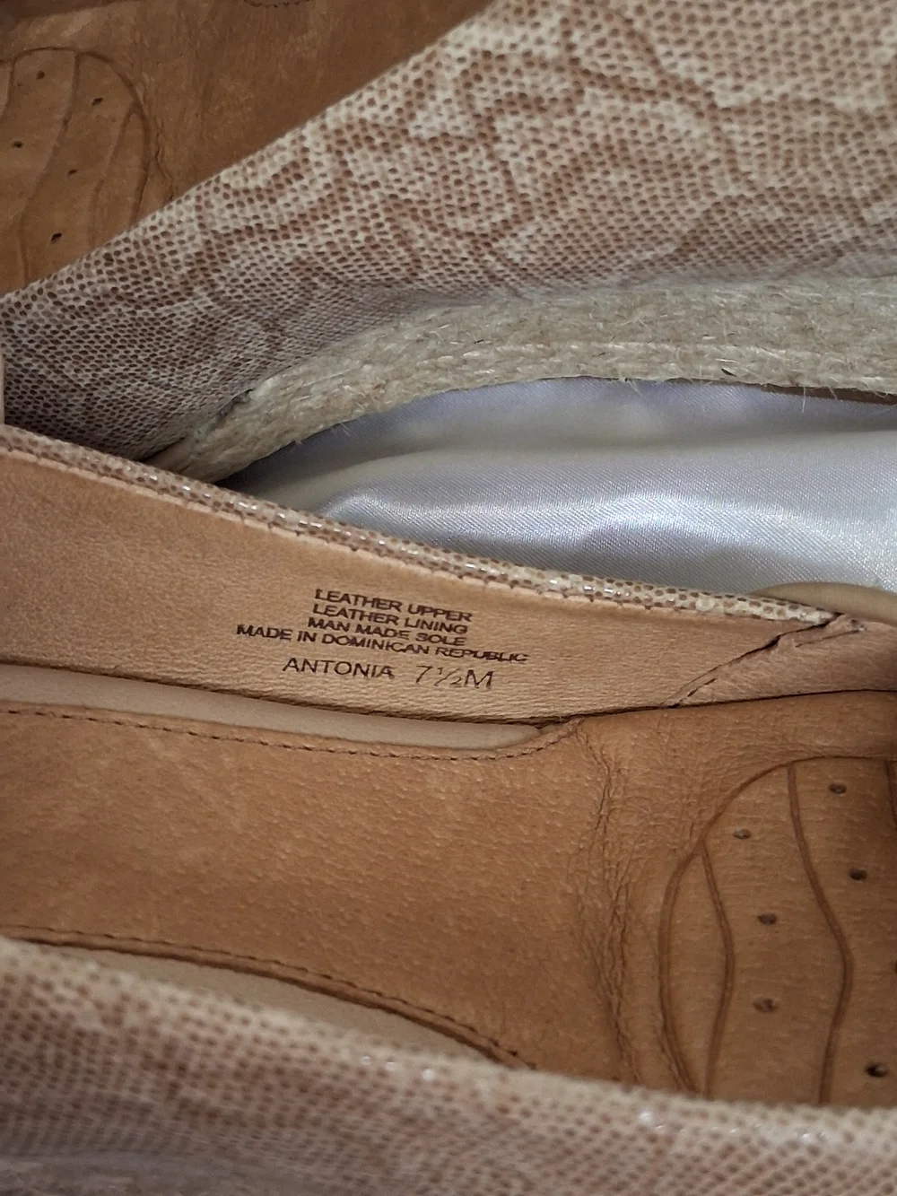 Nurture by Lamaze Neutral Beige Espadrille Wedge Peep-Toe
